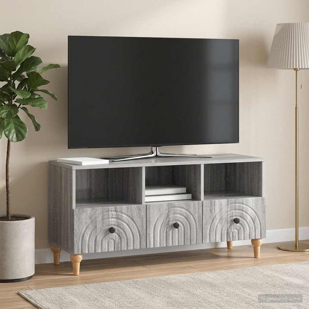 TV-skab Grå Sonoma 102 x 34,5 x 50 cm Konstrueret træ