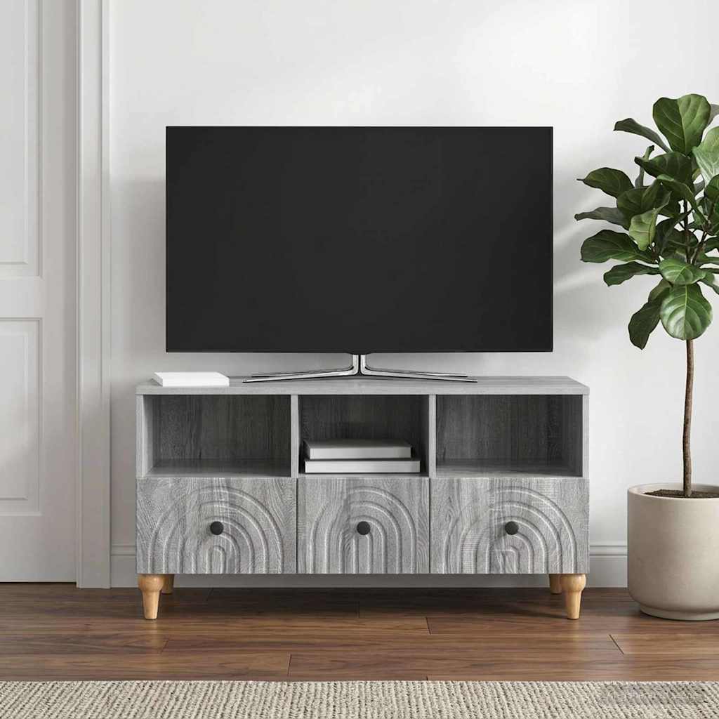 TV-skab Grå Sonoma 102 x 34,5 x 50 cm Konstrueret træ