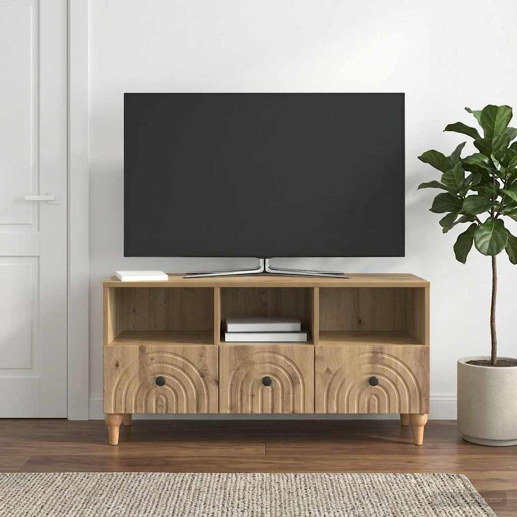 TV-skab Artisan Eg 102 x 34,5 x 50 cm Konstrueret træ