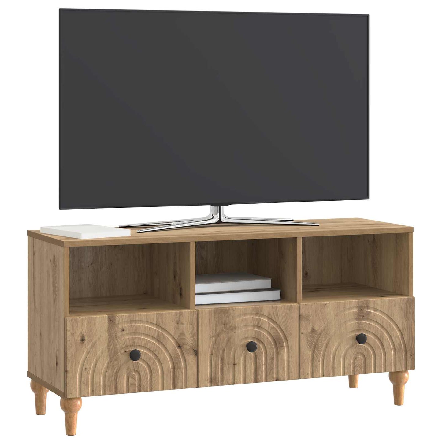 TV-skab Artisan Eg 102 x 34,5 x 50 cm Konstrueret træ