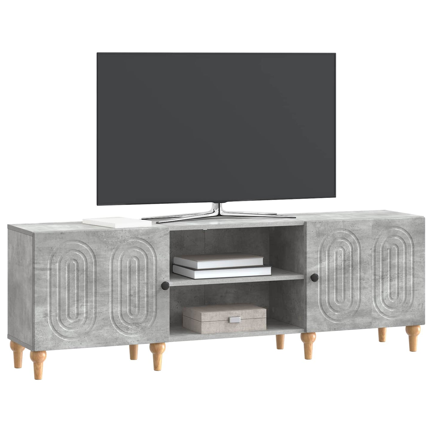 TV-skab Betongrå 150 x 31 x 50 cm Konstrueret træ