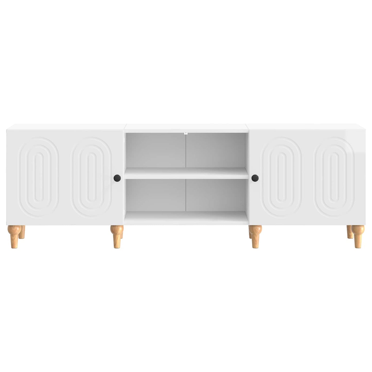 TV-skab Hvid højglans 150 x 31 x 50 cm Konstrueret træ