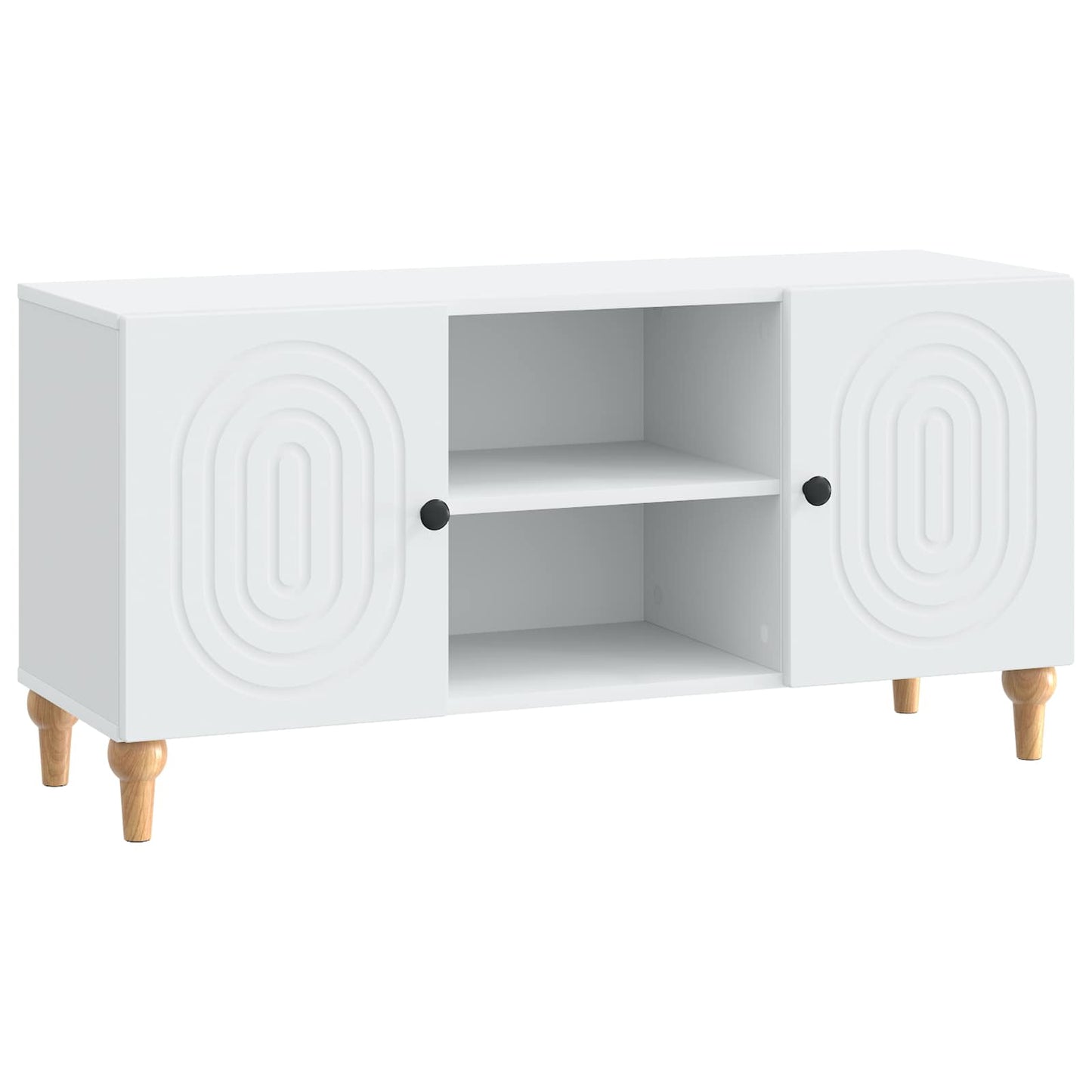 TV-skab Hvid 102 x 34,5 x 50 cm Konstrueret træ