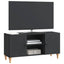 TV-skab Sort 102 x 34,5 x 50 cm Konstrueret træ