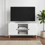 TV-skab Hvid højglans 102 x 34,5 x 50 cm Konstrueret træ