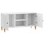 TV-skab Hvid højglans 102 x 34,5 x 50 cm Konstrueret træ