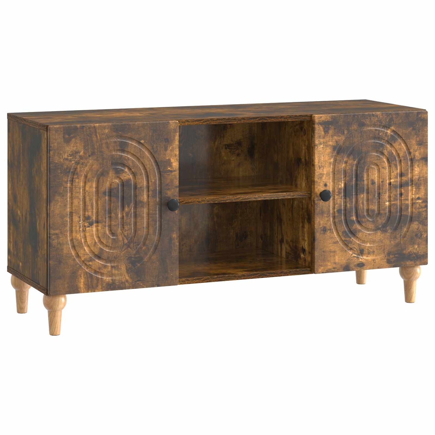 TV-skab Røget eg 102 x 34,5 x 50 cm Konstrueret træ