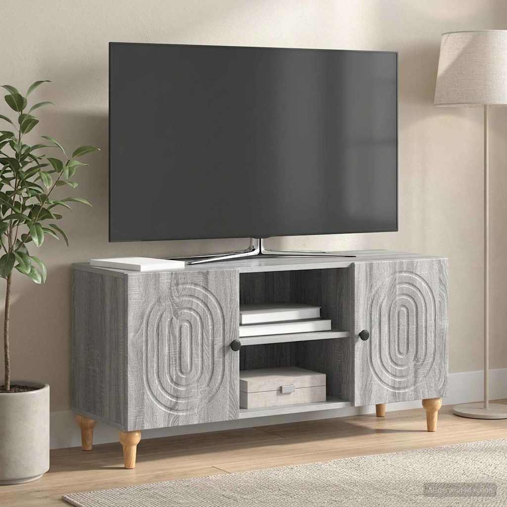 TV-skab Grå sonoma-eg 102 x 34,5 x 50 cm Konstrueret træ