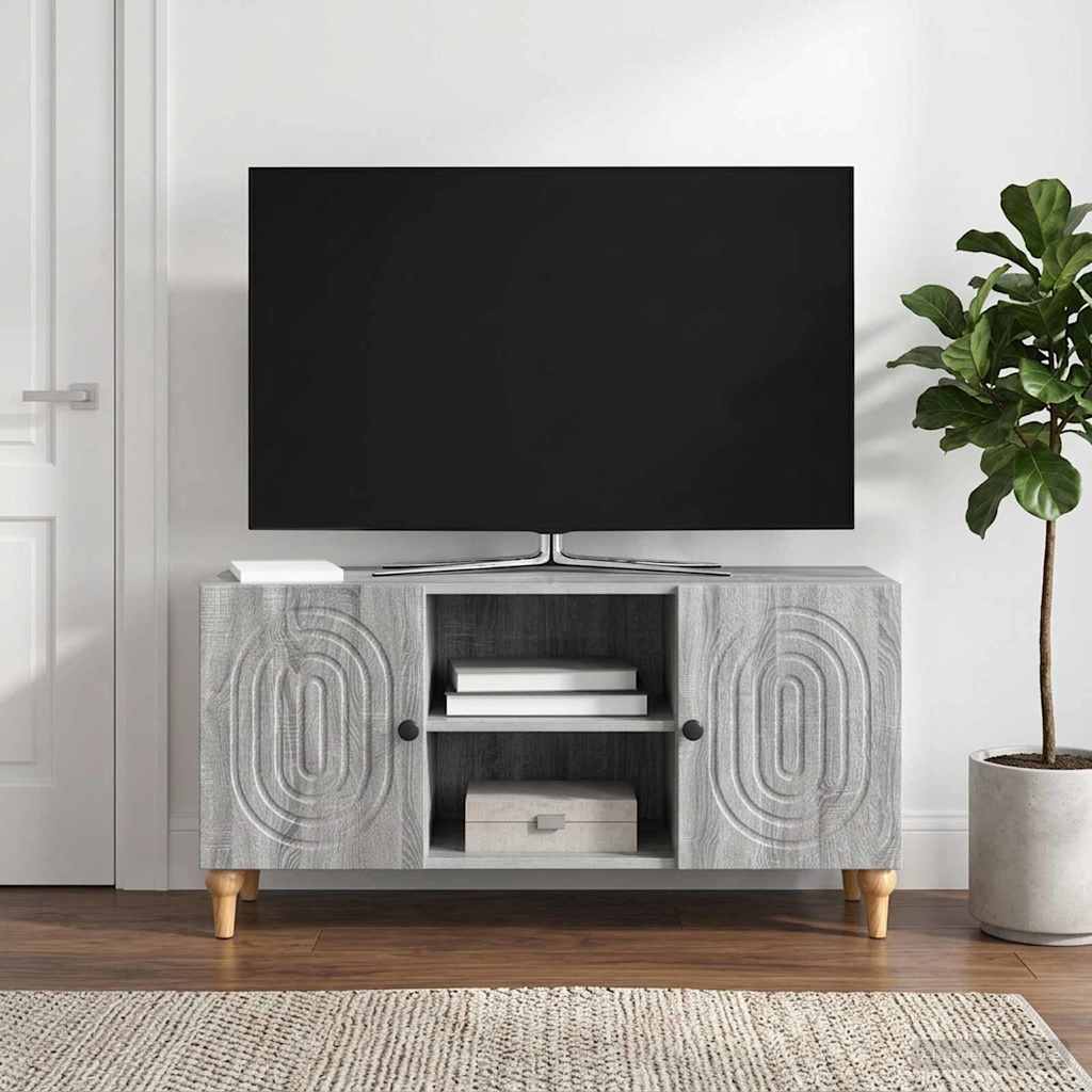 TV-skab Grå sonoma-eg 102 x 34,5 x 50 cm Konstrueret træ