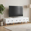 TV-skab med skuffe Hvid 147 x 34,5 x 30 cm Konstrueret træ