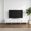 TV-skab med skuffe Hvid 147 x 34,5 x 30 cm Konstrueret træ