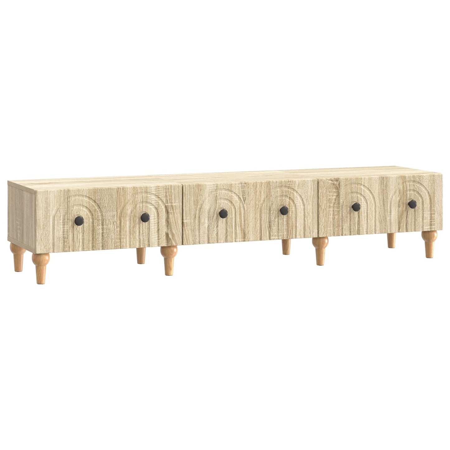 TV-skab med skuffe Sonoma-eg 147 x 34,5 x 30 cm Konstrueret træ