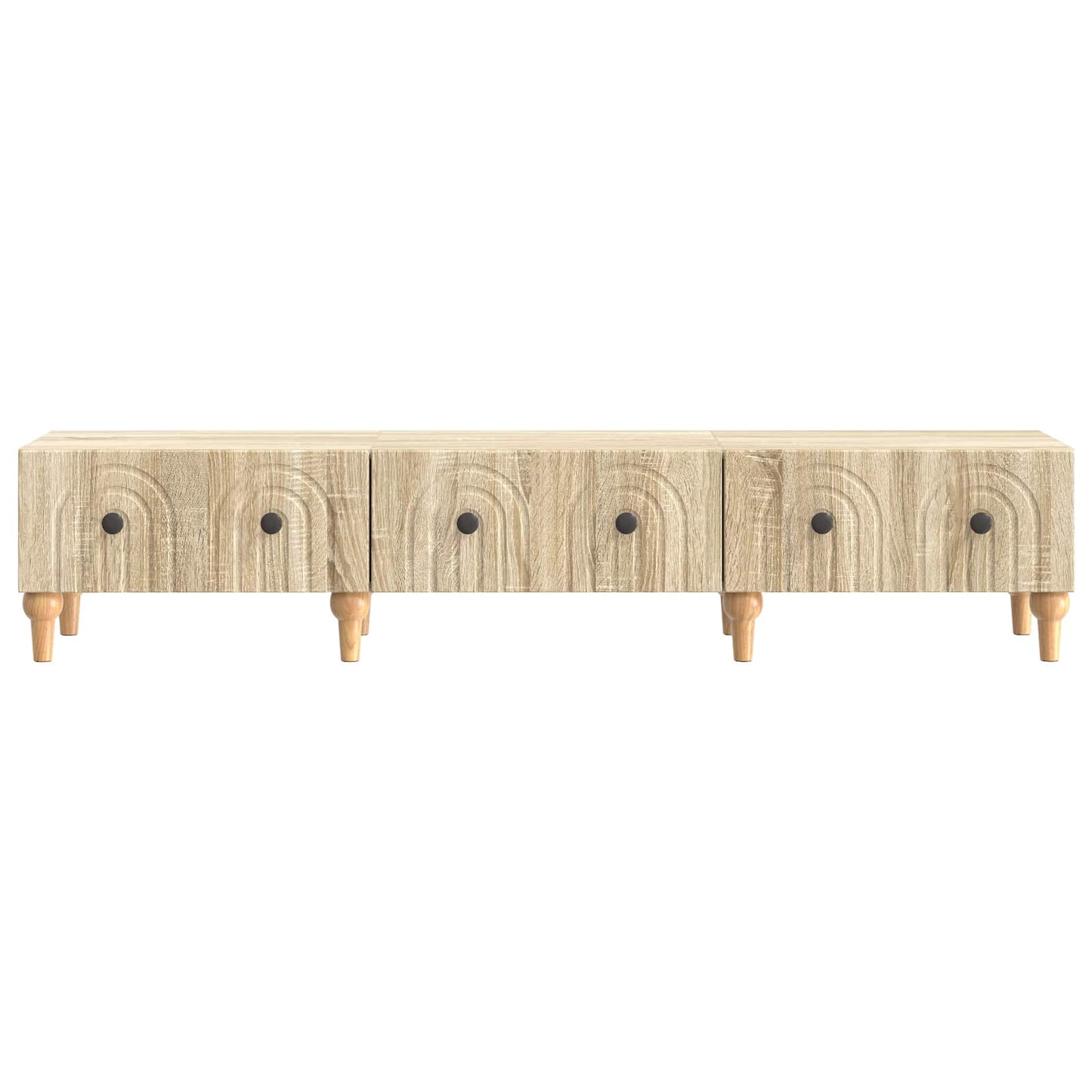 TV-skab med skuffe Sonoma-eg 147 x 34,5 x 30 cm Konstrueret træ