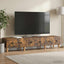 TV-skab med skuffe Røget eg 147 x 34,5 x 30 cm Konstrueret træ