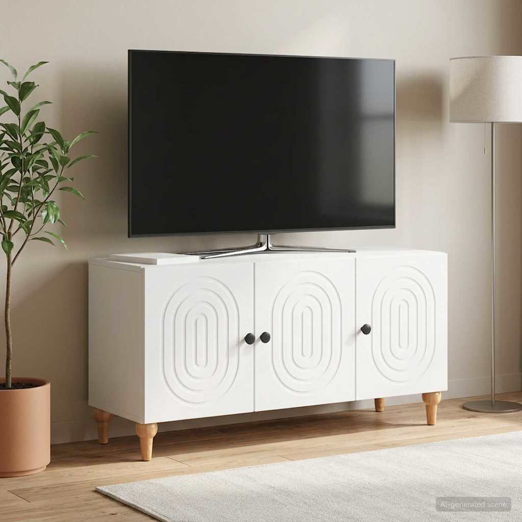 TV-skab Hvid 99 x 34,5 x 50 cm Konstrueret træ