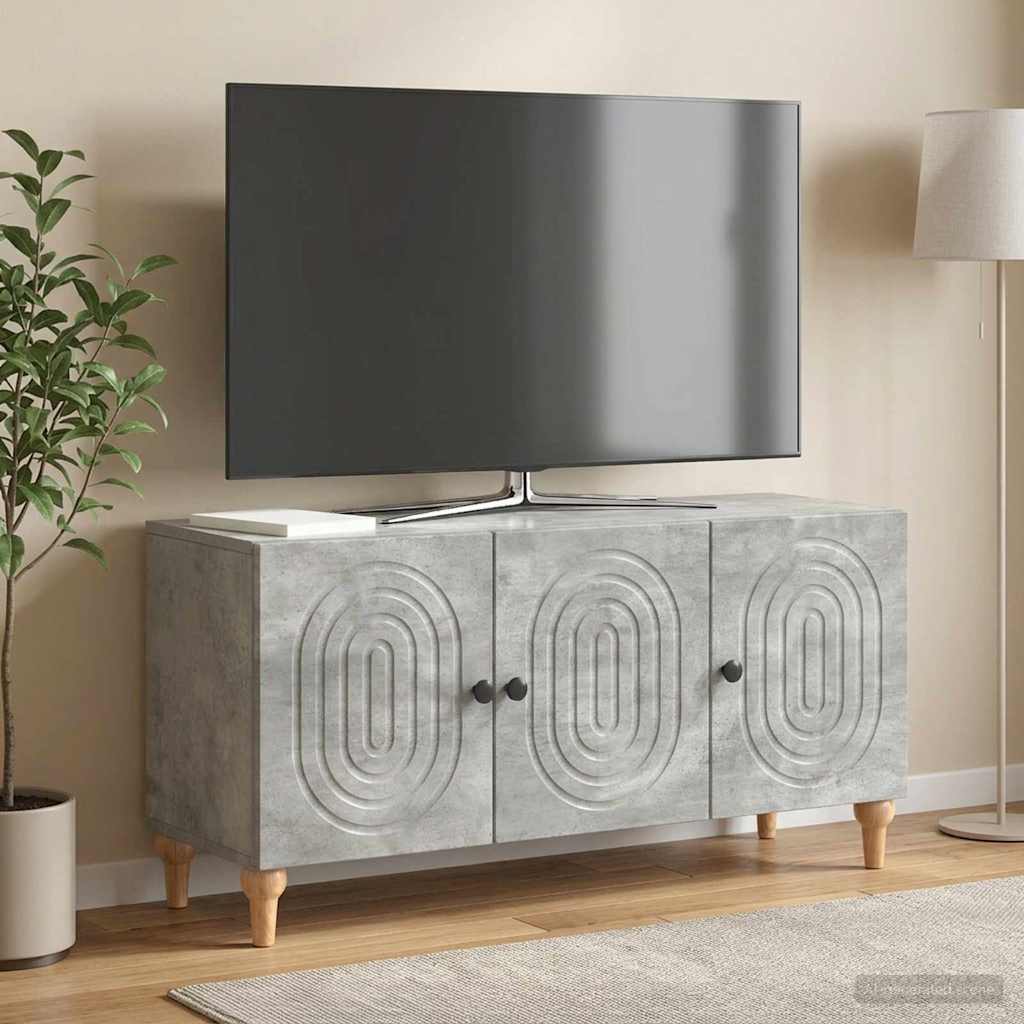 TV-skab Betongrå 99 x 34,5 x 50 cm Konstrueret træ