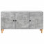 TV-skab Betongrå 99 x 34,5 x 50 cm Konstrueret træ