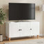 TV-skab Hvid højglans 99 x 34,5 x 50 cm Konstrueret træ