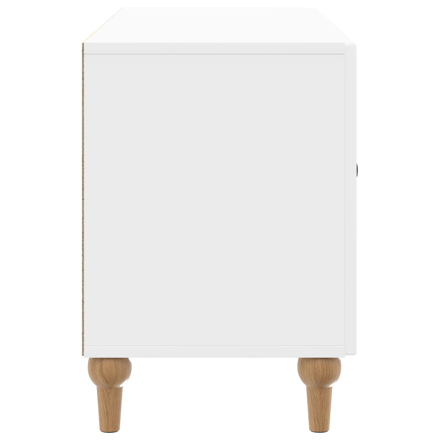 TV-skab Hvid højglans 99 x 34,5 x 50 cm Konstrueret træ