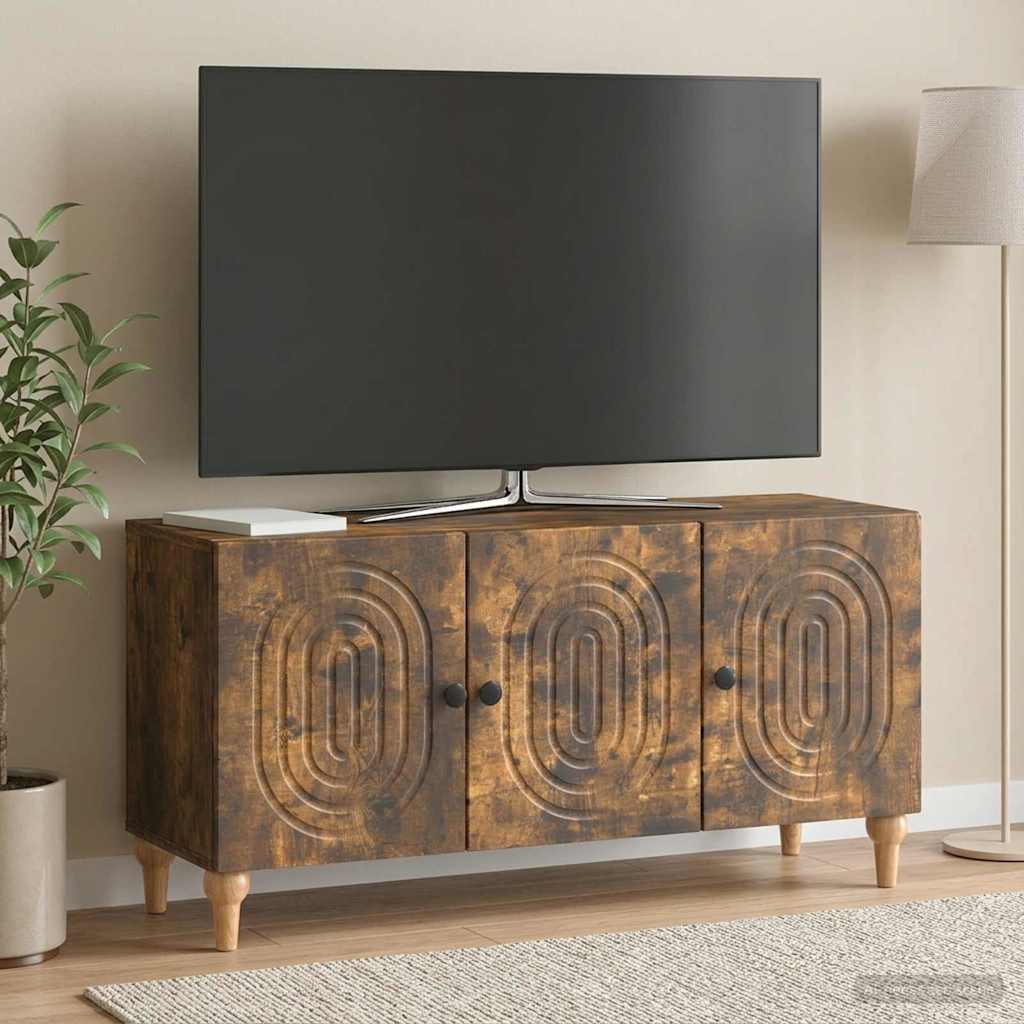 TV-skab Røget eg 99 x 34,5 x 50 cm Konstrueret træ