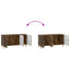TV-skab Røget eg 99 x 34,5 x 50 cm Konstrueret træ