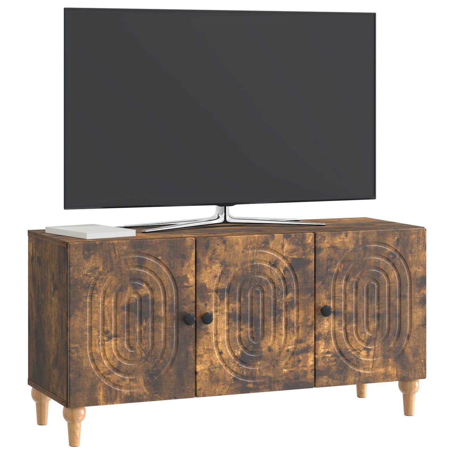 TV-skab Røget eg 99 x 34,5 x 50 cm Konstrueret træ