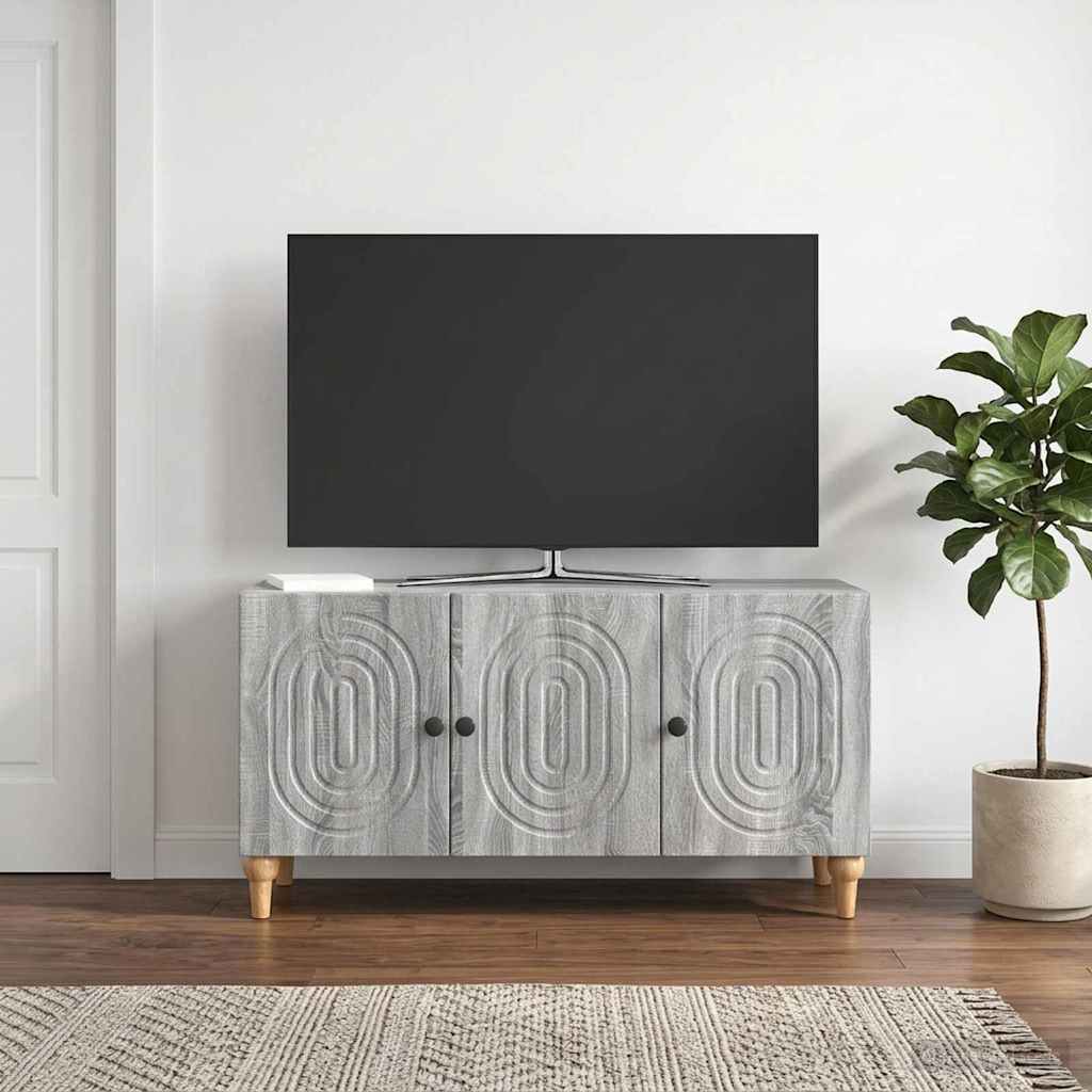 TV-skab Grå sonoma-eg 99 x 34,5 x 50 cm Konstrueret træ