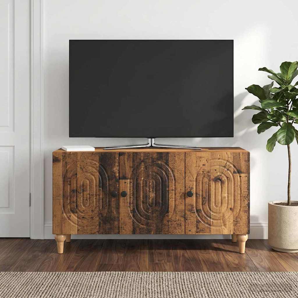 TV-skab Gammelt træ 99 x 34,5 x 50 cm Konstrueret træ