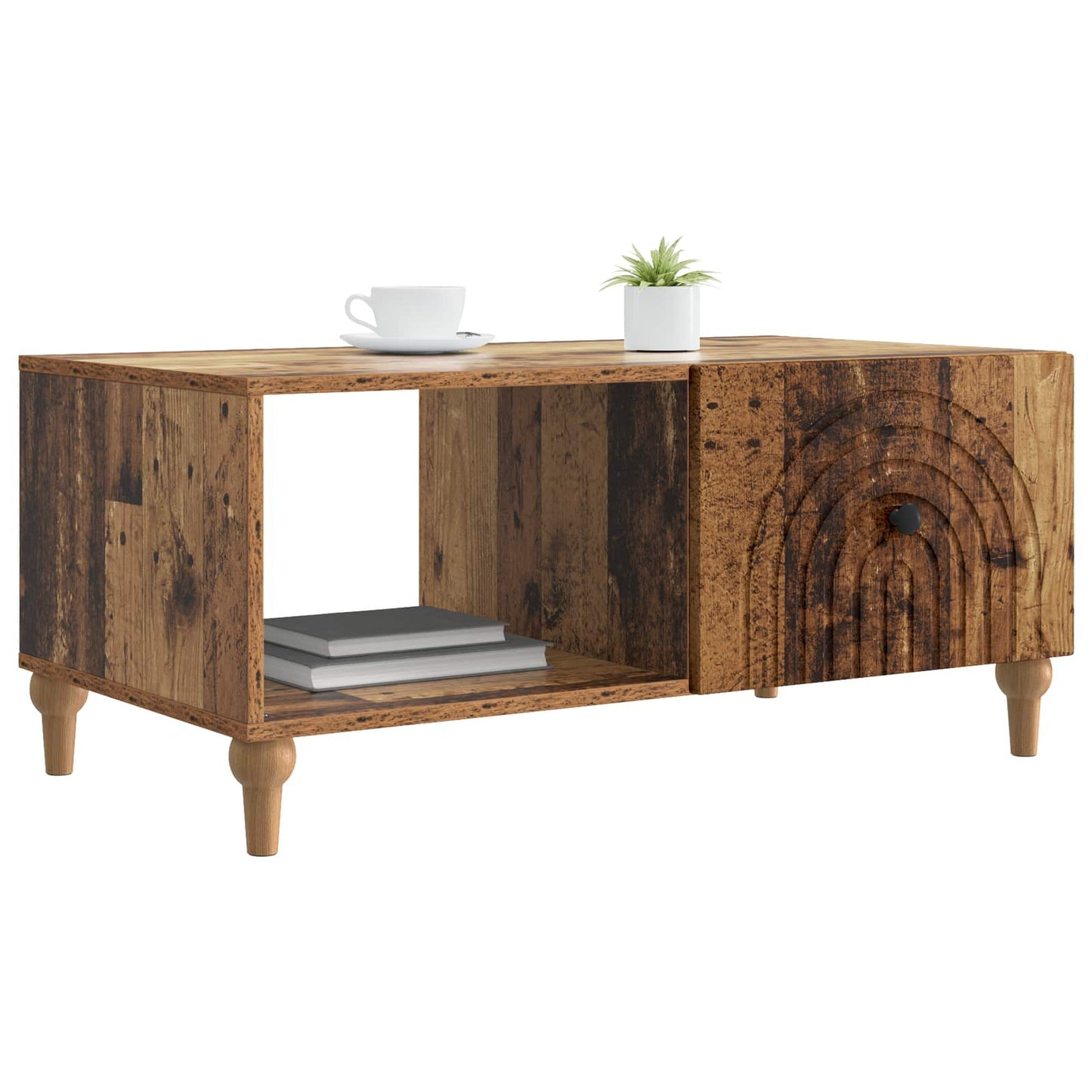 Sofabord Gammelt træ 90 x 50 x 40 cm Konstrueret træ