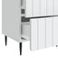 Natskab 2 pcs Hvid 43 x 34,5 x 49,5 cm Konstrueret træ