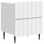 Natskab 2 pcs Hvid 43 x 34,5 x 49,5 cm Konstrueret træ