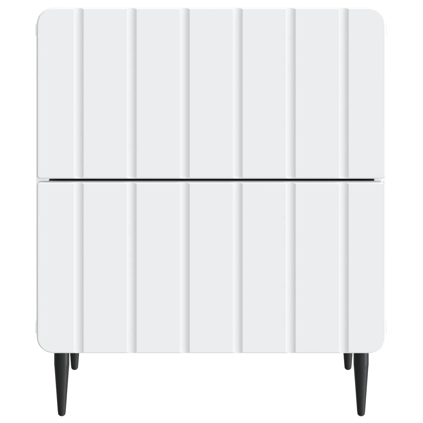 Natskab 2 pcs Hvid 43 x 34,5 x 49,5 cm Konstrueret træ
