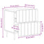 Natskab Sonoma-eg 43 x 34,5 x 49,5 cm Konstrueret træ