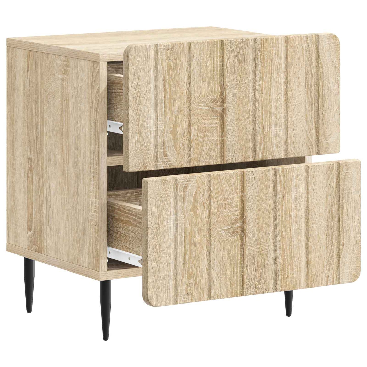 Natskab 2 stk. Sonoma-eg 43 x 34,5 x 49,5 cm Konstrueret træ