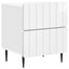 Natskab 2 pcs Hvid højglans 43 x 34,5 x 49,5 cm Konstrueret træ