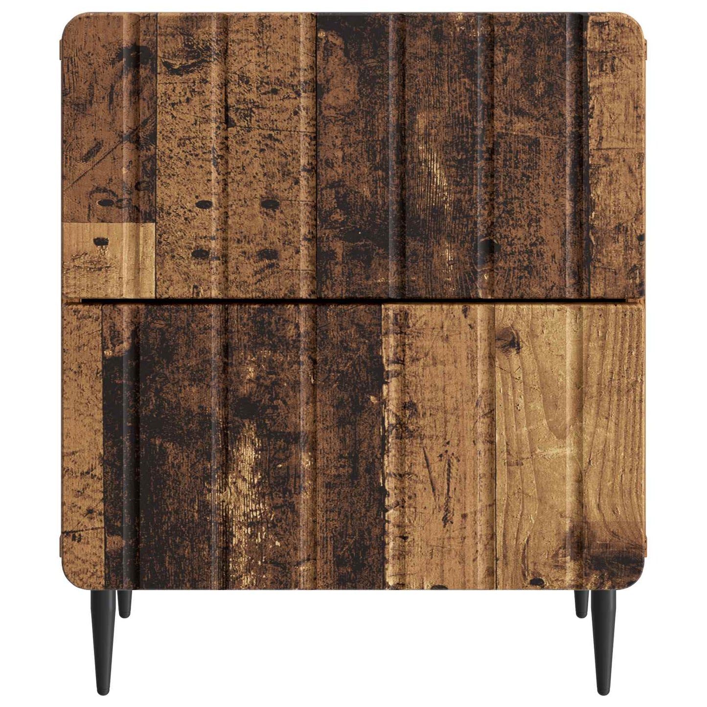 Natskab 2 pcs Gammelt træ 43 x 34,5 x 49,5 cm Konstrueret træ