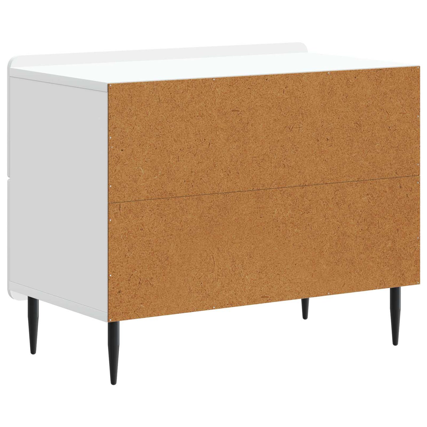 Natskab med skuffe Hvid 62 x 34,5 x 49,5 cm Konstrueret træ