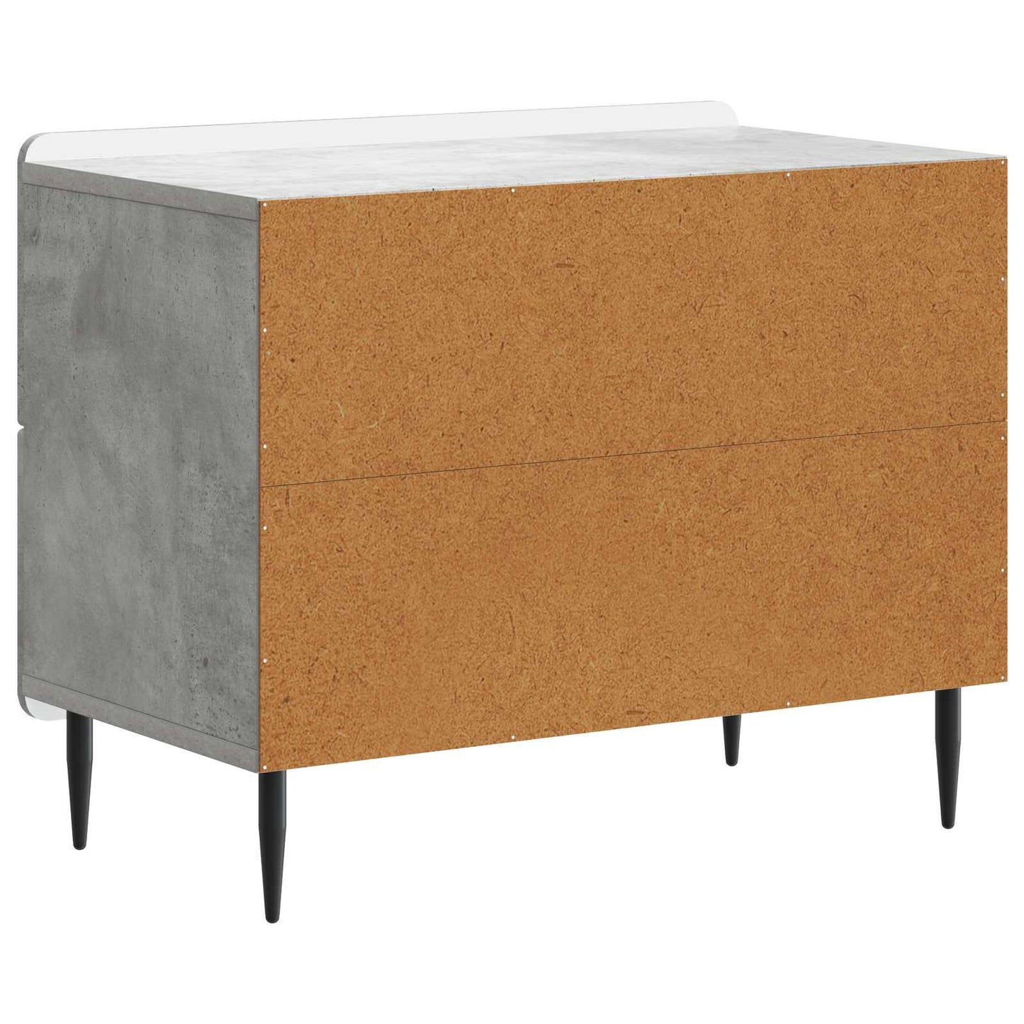 Natskab med skuffe Betongrå 62 x 34,5 x 49,5 cm Konstrueret træ