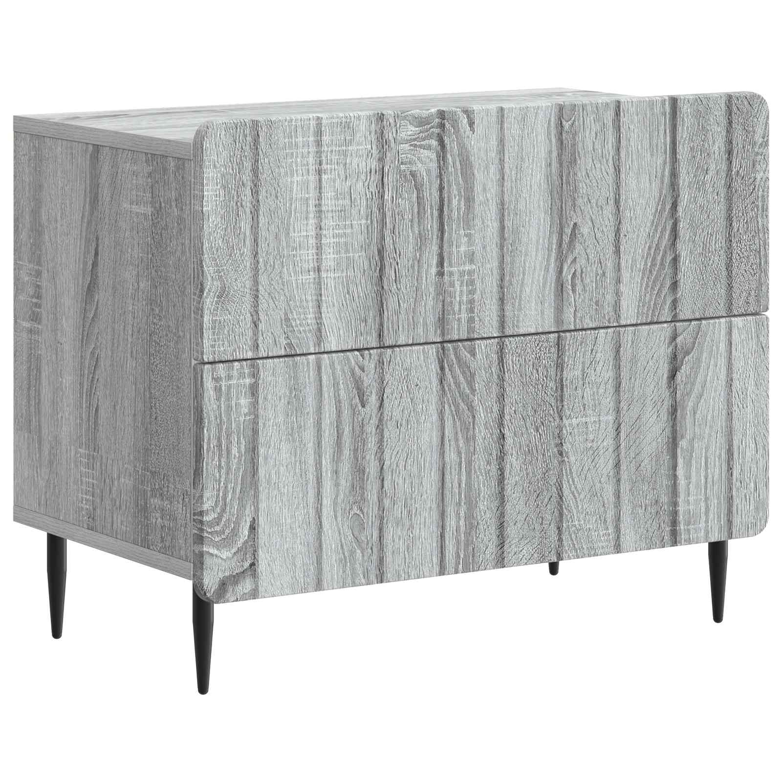 Natskab Grå sonoma-eg 62 x 34,5 x 49,5 cm Konstrueret træ billede