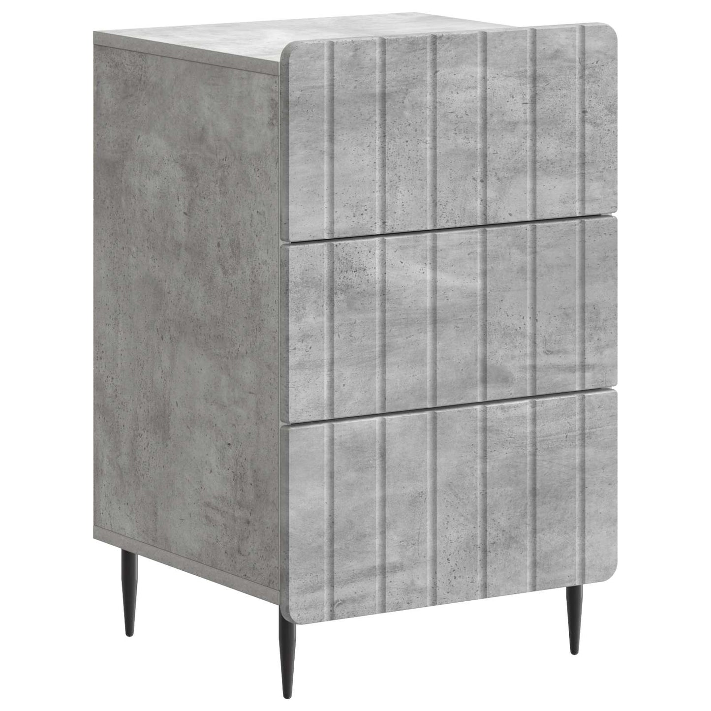Natskab med skuffe Betongrå 43x 41 x 68 cm Konstrueret træ