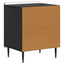 Natskab 2 pcs Sort 43 x 34,5 x 52 cm Konstrueret træ