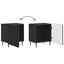 Natskab 2 pcs Sort 43 x 34,5 x 52 cm Konstrueret træ