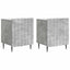 Natskab 2 pcs Betongrå 43 x 34,5 x 52 cm Konstrueret træ