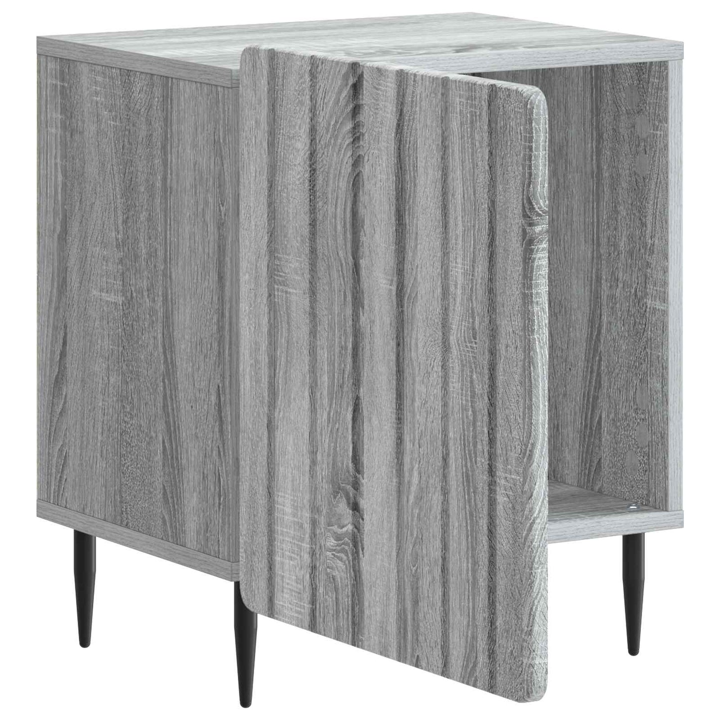Natskab 2 stk. Grå sonoma-eg 43 x 34,5 x 52 cm Konstrueret træ