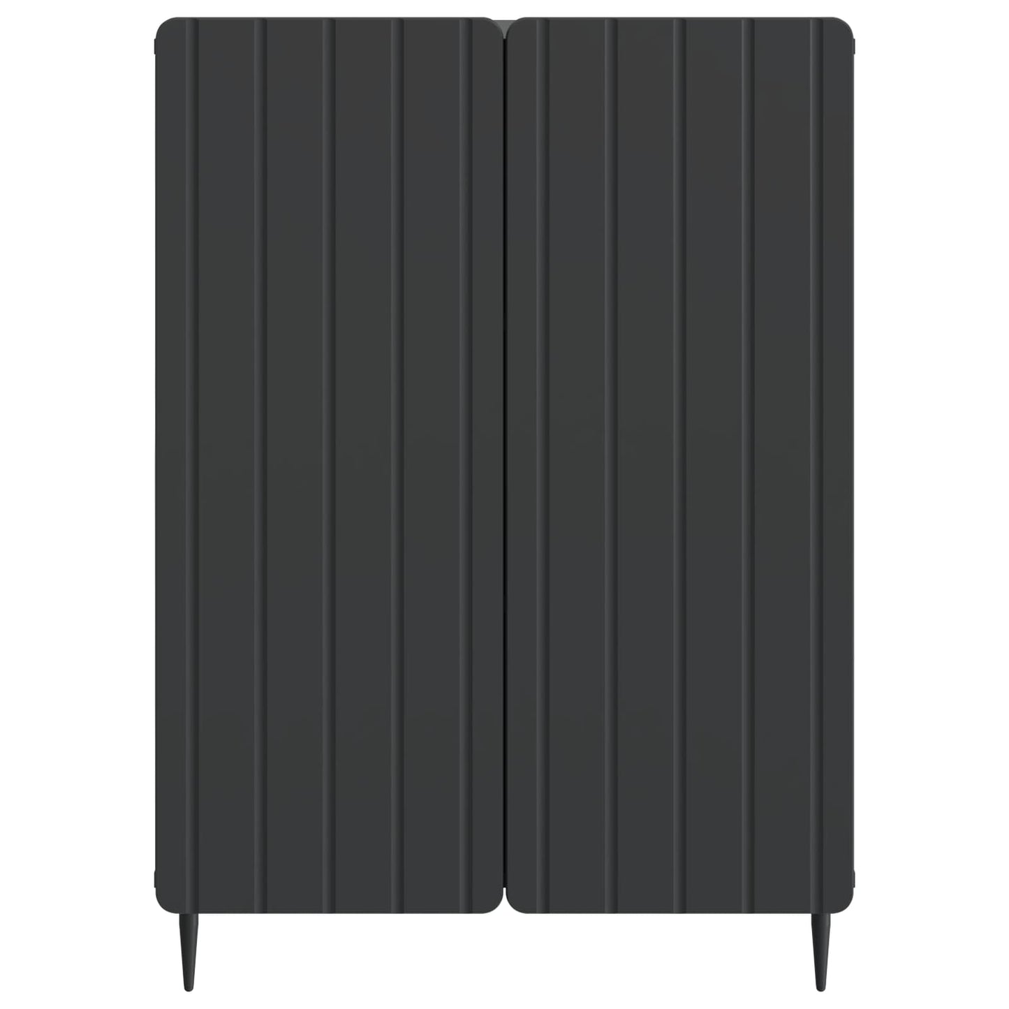 Sideboard Sort 66 x 34,5 x 92 cm Konstrueret træ