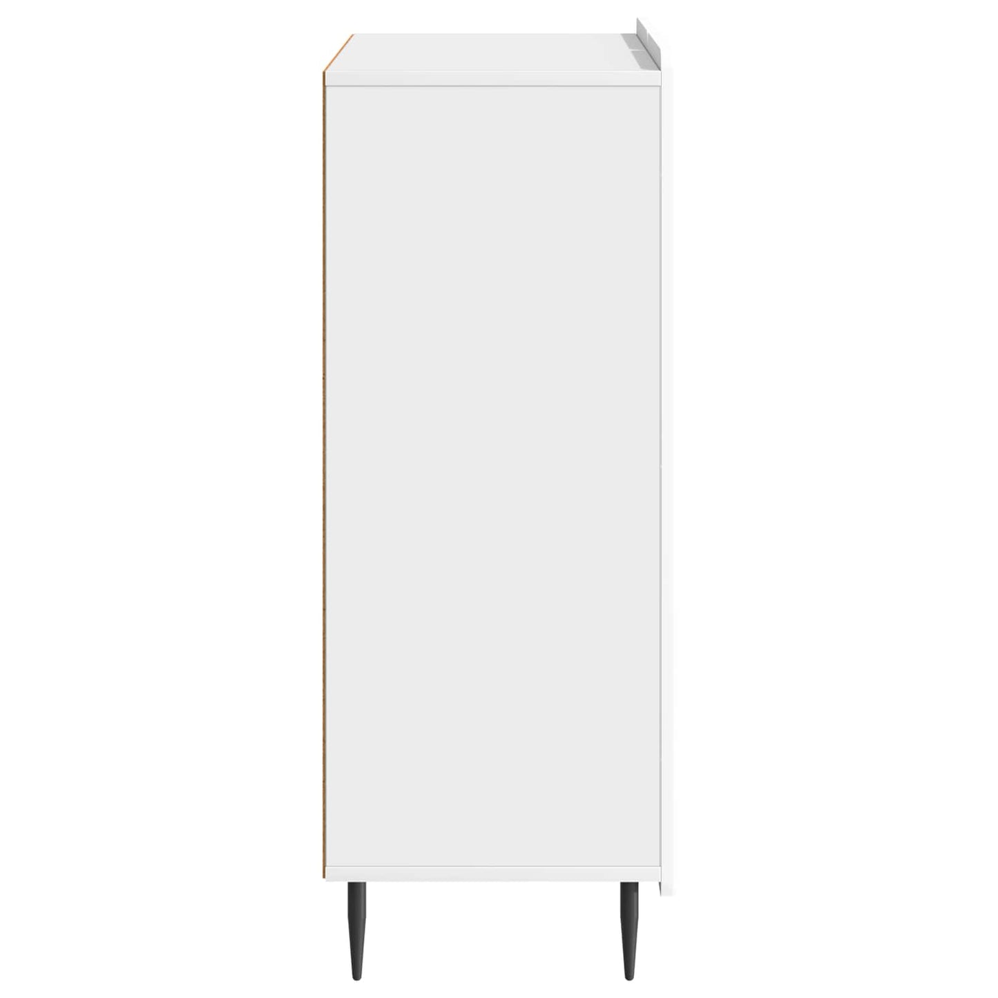 Sideboard Hvid højglans 66 x 34,5 x 92 cm Konstrueret træ