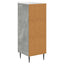 Sideboard Betongrå 34,5 x 33 x 92 cm Konstrueret træ