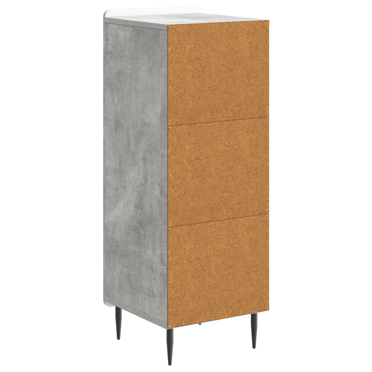 Sideboard Betongrå 34,5 x 33 x 92 cm Konstrueret træ