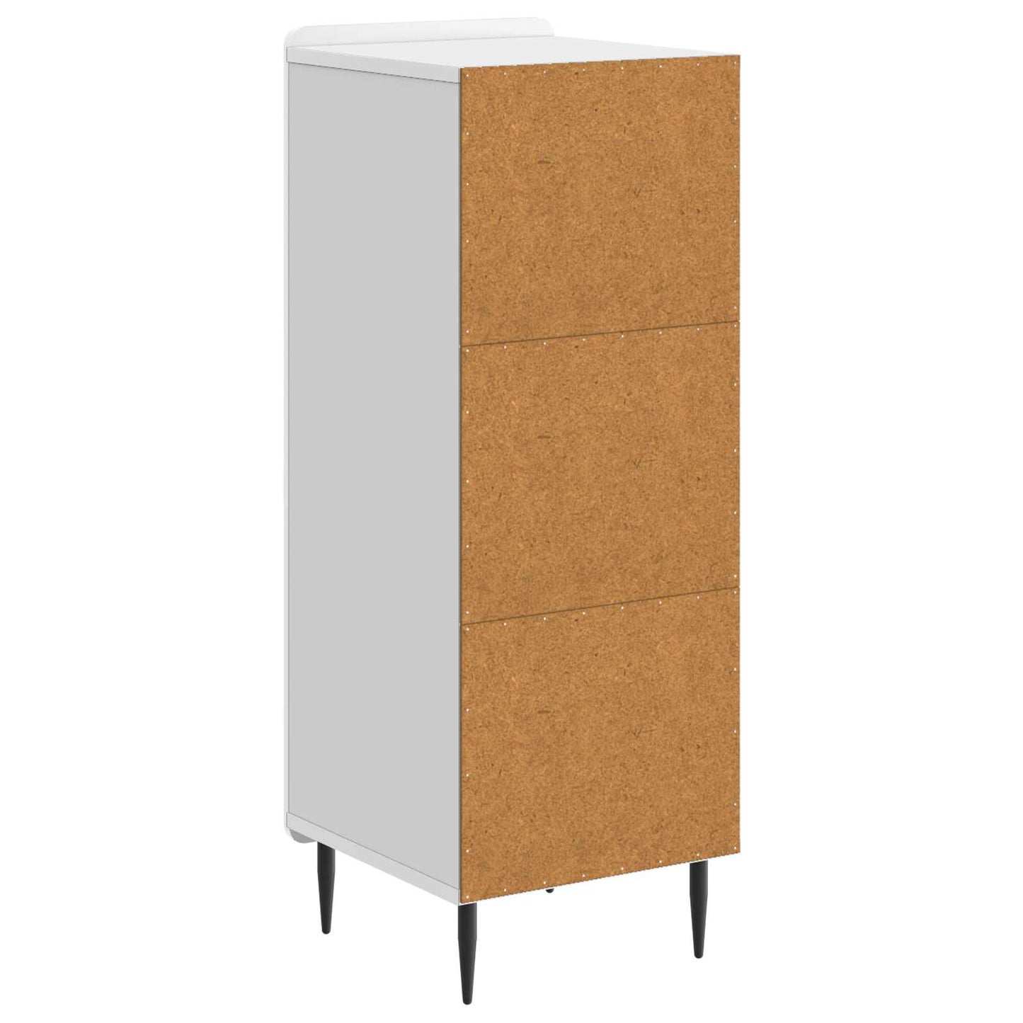 Sideboard Hvid højglans 34,5 x 33 x 92 cm Konstrueret træ