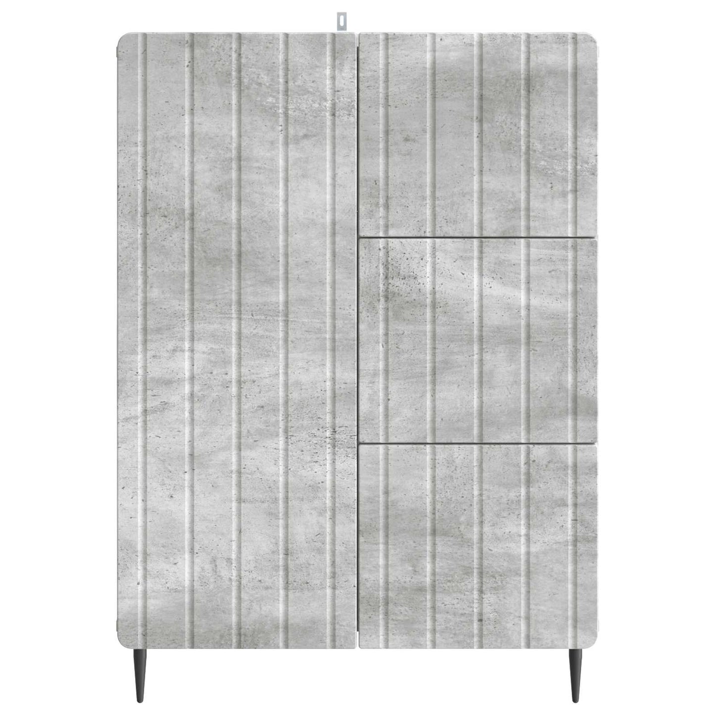 Sideboard Betongrå 66 x 34,5 x 91,5 cm Konstrueret træ